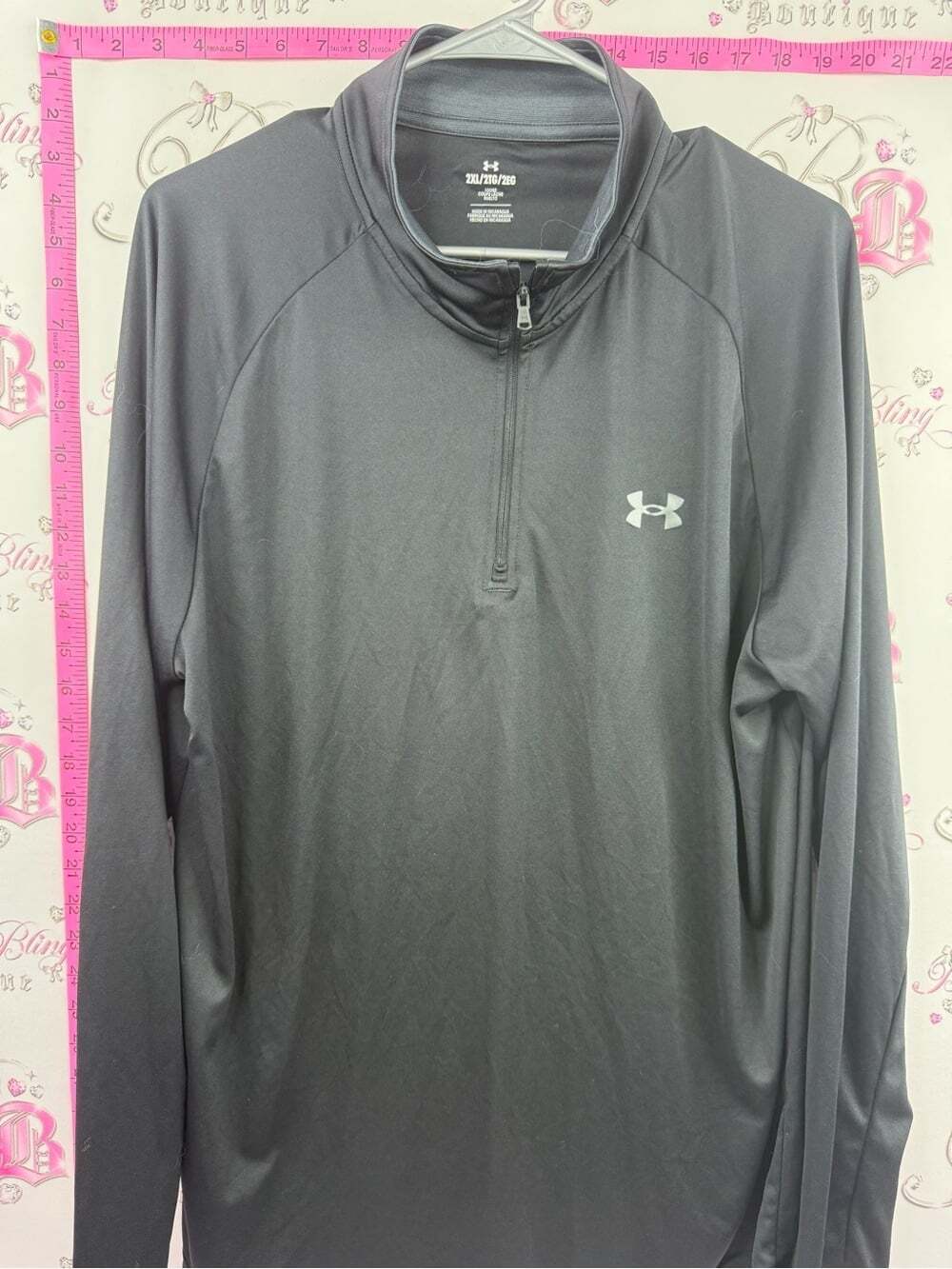 Under Armour Men's Black Half-Zip Performance Pullover